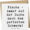 Mr. & Mrs. Panda Grußkarte Spruch Fische Schwarm - Weiß - Produktbild-Vorschau 1