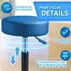 TRESKO® Sgabello rotante con schienale 150 kg Blu | Anteprima dell’immagine prodotto 3