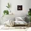 Wanduhr Echt-Glas-Küchenuhr Holländische Blumen Quarz 30x30 Produktbild-Vorschau 2