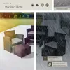 A collage showing outdoor furniture in different settings, including a sunny patio and during a rain shower, with feature callouts. Náhled obrázku produktu