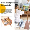 COSTWAY Sztaluga regulowana z półką i szufladą Sztaluga Podgląd zdjęcia produktu 2