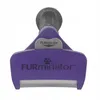 A purple Furminator pet grooming tool is shown against a white background. Produktbild-Vorschau