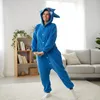 Pyjama Onesie Kigurumi Kostüm für Erwachsene Blau Gengar Produktbild-Vorschau 8