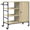 A kitchen cart with shelves and a cabinet, shown from the front. Náhled obrázku produktu