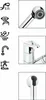 Icons and close-up images of a faucet. Produktbild-Vorschau