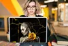 MuchoWow® Laptop Aufkleber Sticker Cover Frauen - Rosen - Produktbild-Vorschau 5