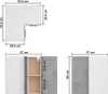 vidaXL Eckhängeschrank Betongrau 57x57x60 cm Holzwerkstoff Produktbild-Vorschau 10