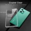 A clear phone case is shown next to a green smartphone. Produktbild-Vorschau