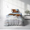 Kinderbettwäsche Mädchen 135x200 cm Pferde Fohlen Tiere Produktbild-Vorschau 2