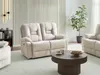 BELIANI 2-Sitzer Sofa Beige Samt Elektrisch Verstellbar mit Produktbild-Vorschau 4