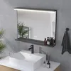 LED Badspiegel 80x60 cm mit Beleuchtung Touchschalter Produktbild-Vorschau 6