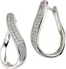 Celesta Silber Ohrringe 925/- Sterling Silber 2,8cm weiß Produktbild-Vorschau 1