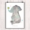 Mr. & Mrs. Panda Bild Elefant Biene DIN A2 - Weiß - Produktbild-Vorschau 2