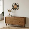 Nástenné hodiny Loft Piccolo 30cm Oak Náhľad obrázku produktu 2