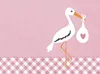 RP 20 Servietten Love Stork pink - Storch mit Baby pink Produktbild-Vorschau 2