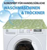 A close-up of the top of a washing machine with a patterned cover and text overlays. Anteprima dell’immagine prodotto