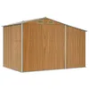 vidaXL Zahradní přístřešek světle hnědý 277x192,5x179 cm Náhled obrázku produktu 7