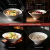 Schüssel Set 4er Ø20 cm Keramik Japanische RamenSchüsseln Produktbild-Vorschau 5