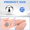 1000 Edelstahlkugeln 2,5 mm G100 Präzisionskugeln Rührkugeln Náhled obrázku produktu
