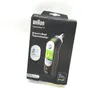 The image shows the retail packaging of a Braun ThermoScan 7 ear thermometer against a white background. Produktbild-Vorschau