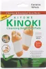 A box of Kiyome Kinoki Cleansing Detox Foot Pads, showing the packaging and a diagram of feet with the pads applied. Produktbild-Vorschau