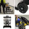 Perel Werkzeugwagen 3-in-1, robuster Trolley aus Edelstahl, Produktbild-Vorschau 10
