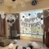 Folienballon Happy Birthday in Silber Produktbild-Vorschau 3