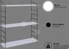 A 3-tier wall shelf with descriptive text and icons. Anteprima dell’immagine prodotto