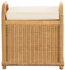 KRINES HOME Rattanowy stołek z miejscem do przechowywania Podgląd zdjęcia produktu 3