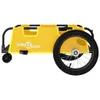 vidaXL Remorque pour vélo Jaune Tissu Oxford et fer Voir les images du produit 6