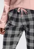 H.I.S. Pyjama 2 -teilig dunkelrosa/schwarz-grau-kariert Produktbild-Vorschau 5