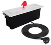 Einbausteckdose USB A/C Edelstahl 3-fach Tischsteckdose Produktbild-Vorschau 3