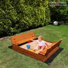 KOTARBAU® Sandkasten mit Abdeckung 100x100 cm Sandkiste aus Produktbild-Vorschau 2