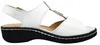 Hickersberger: Scarpe da donna, sandali, sandali bianchi, Anteprima dell’immagine prodotto 2