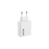 A white USB-C fast charger with European plug pins. Produktbild-Vorschau