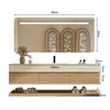 Wandhängendes Waschbecken-Set - Sinterstein - Travertine Produktbild-Vorschau 5