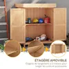 Sweiko Gartenschrank Tannenholz, Geräteschuppen wetterfest Produktbild-Vorschau 8