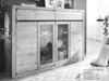 Sideboard Massivholz mit Glastüren WILSON-69 in Kiefer Produktbild-Vorschau 4
