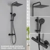 Auralum Duscharmatur Komplettset, Edelstahl mit Thermostat Produktbild-Vorschau 7