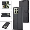 Collage of product images showing a black leather phone case for a Xiaomi 14T Pro. Produktbild-Vorschau
