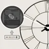 Close-up view of a clock mechanism and battery compartment, with a portion of the clock face visible. Voir les images du produit