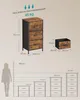 SONGMICS Kommode, Schrank, 3 Stoffschubladen, für Produktbild-Vorschau 7