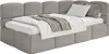 Selsey Cloudy – Jugendbett 120 cm, Bettkasten, Chenille, Produktbild-Vorschau 1