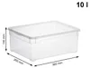 Rotho Aufbewahrungsbox CLEAR mit Deckel 10 L transparent Produktbild-Vorschau 2