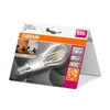 The image shows the packaging of an Osram LED light bulb. Produktbild-Vorschau