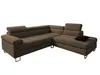 Goldstoff Voyage Cord-Ecksofa mit Schlaffunktion Braun Produktbild-Vorschau 2