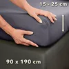 STUDIO Basic Spannbettlaken 90x190cm, 100% gekämmte Produktbild-Vorschau 4