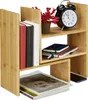 Étagère de table Relaxdays en bambou, organiseur réglable, Voir les images du produit 1