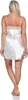 Damen Negligé Satin Nachtkleid Reizwäsche mit Spitze; Produktbild-Vorschau 3