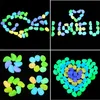 100 Stücke Bunt Fluoreszierende Steine Leuchtkiesel Garten Produktbild-Vorschau 5